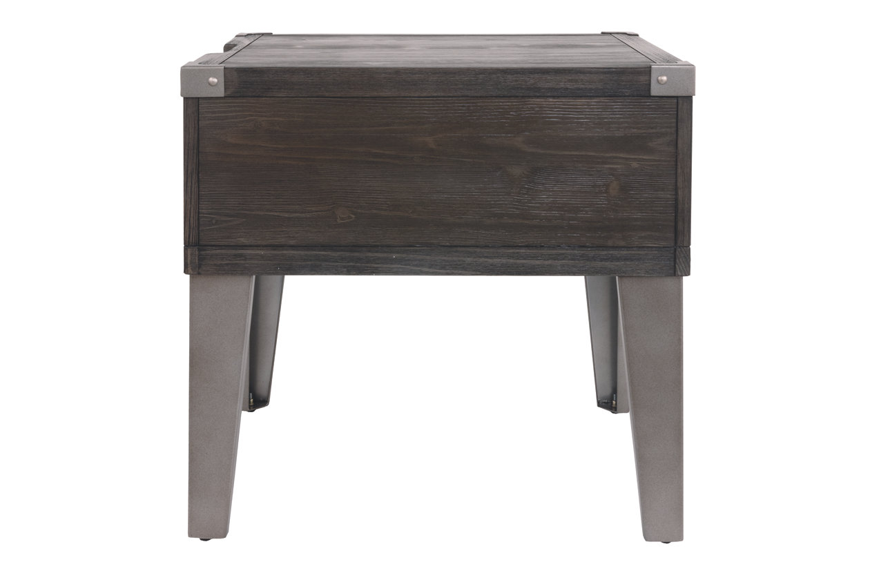 todoe end table with usb ports ashley furniture home side accent nailheads whole patio west elm wood target makeup vanity dark blue nickel legs chairs nautical bar lights dining