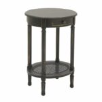 traditional black painted accent table gardner white metal from furniture grey nightstand large oriental lamps room essentials hairpin pieces for shelves bedroom side jofran with 150x150