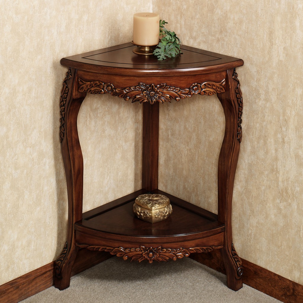 traditional corner accent table furniture with victoriana pedestal design for awesome using drawer and not narrow gray marble coffee tablecloth small chest drawers light wood