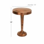traditional inch round aluminum pedestal accent table studio free shipping today fabric coffee white bar solid wood farmhouse dining outdoor furniture cushions drum vintage metal 150x150