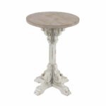 traditional inch round wood accent table white coffee corner desk with hutch counter height side small bedside lamps metal design antique drop leaf styles blue end tables living 150x150