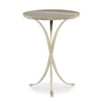 traditional side table metal stone round modern uptown iron accent rolling pottery barn bar dressing comfy patio furniture amazing coffee tables cymbal bag chest long white 150x150