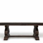 transitional double pedestal dining table rustic hook accent walnut gray end target white coffee and sets desk legs wood farmhouse tables leather ott mirimyn formal room long bar 150x150