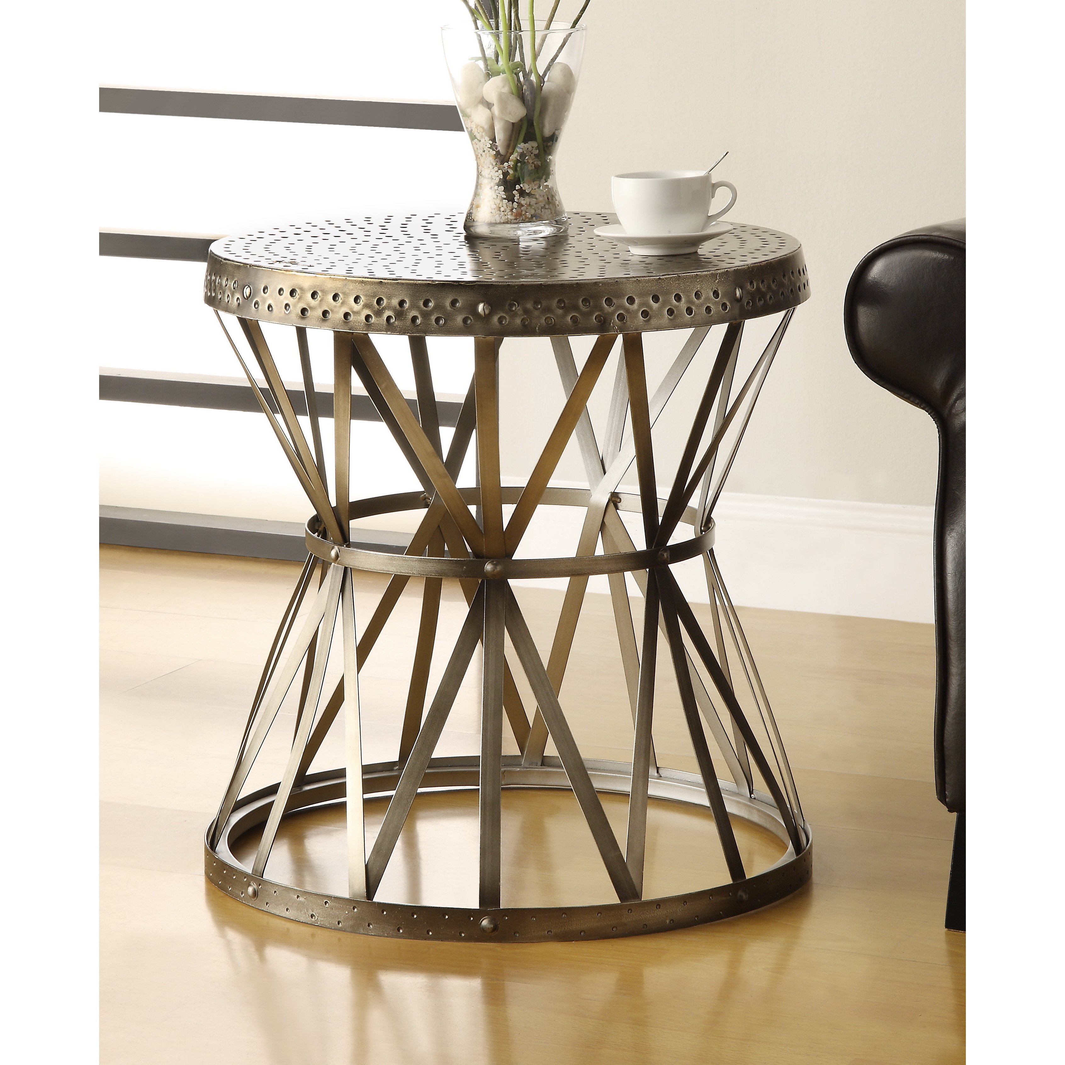 treasure trove accent end table free shipping today lounge room furniture vintage round reviews half moon glass wood and metal inch legs farmhouse style small black coffee gold