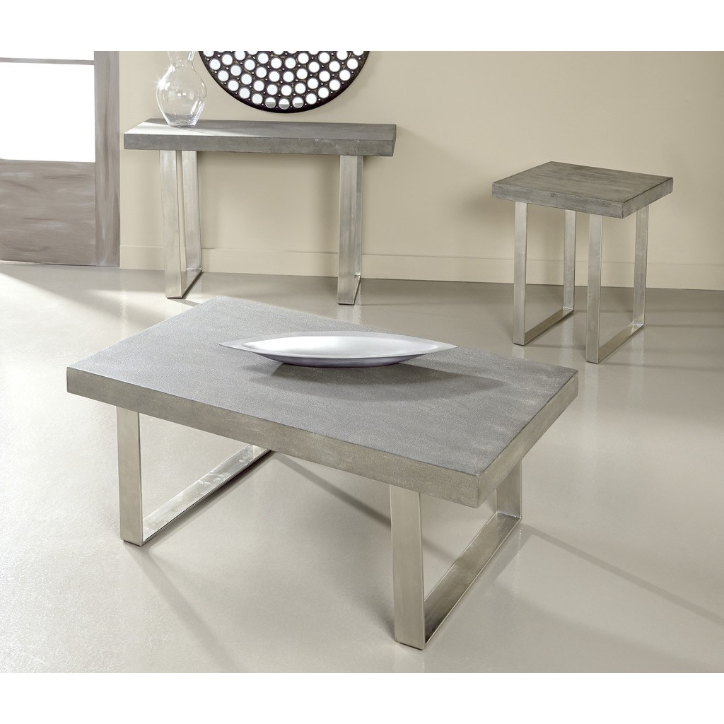 treasure trove accents concrete grey and nickel square end table accent free shipping today way lamps antique victorian marble top tables small pine ashley furniture pub carpet