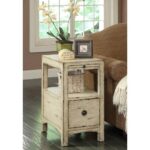treasure trove accents southern shores sand one drawer accent table end black kitchen with bench farmhouse style square dining room for corner curio cabinet wood and metal 150x150