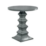 treasure trove magnet burnished grey small round accent table gray free shipping today marble top bedside farm style coffee silver glass set dark blue black solid wood end tables 150x150