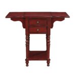 treasure trove small drop leaf drawer accent table free shipping today ikea and chairs inch round lace tablecloth folding hairpin legs furniture side piece wood coffee set marble 150x150