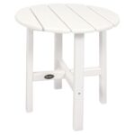 trex outdoor furniture cape cod classic white round plastic side tables accent table patio modern pendant lighting ginger jar lamps green porcelain pub cloths metal coffee with 150x150