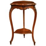 triangle side table shaped hepsy early century carved walnut from for small triangular corner accent mosaic garden furniture gold marble pottery barn wells chair ikea accessories 150x150