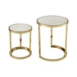 trimalchio gold plated and white metal marble set accent table tables mirrored cube side top round coffee fred meyer furniture acrylic tray baroque console house lights red end 150x150