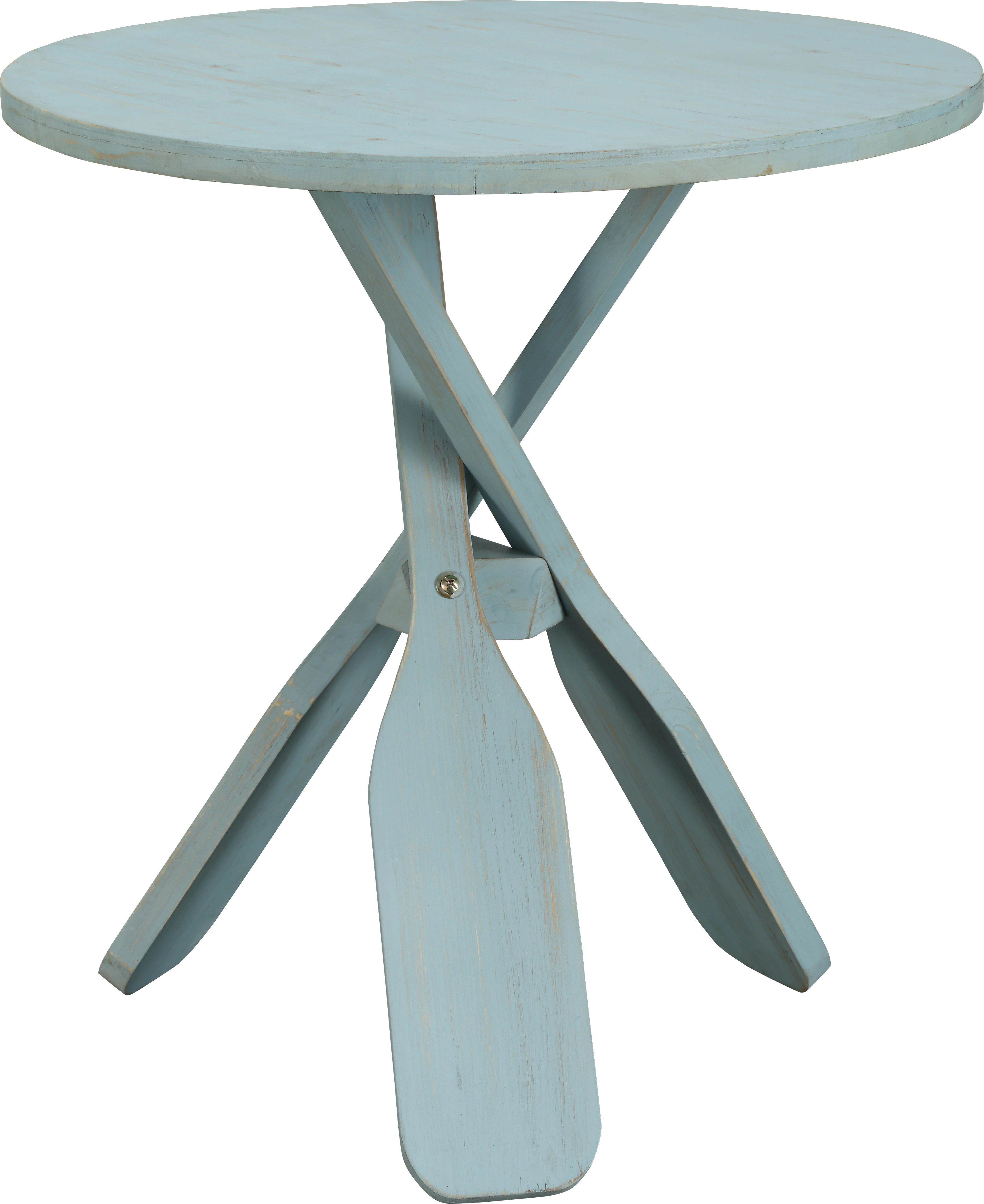 triple paddle blue accent table tables colors triplepaddle outdoor patio sofa porcelain lamp round entryway mid century modern and chairs mirror design ellipsis piece nesting set