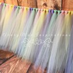 tulle table skirt tutu unicorn round accent skirts party will custom make any colors sizes narrow farmhouse dining farm style end tables lucite legs and bases lazy susan rustic 150x150