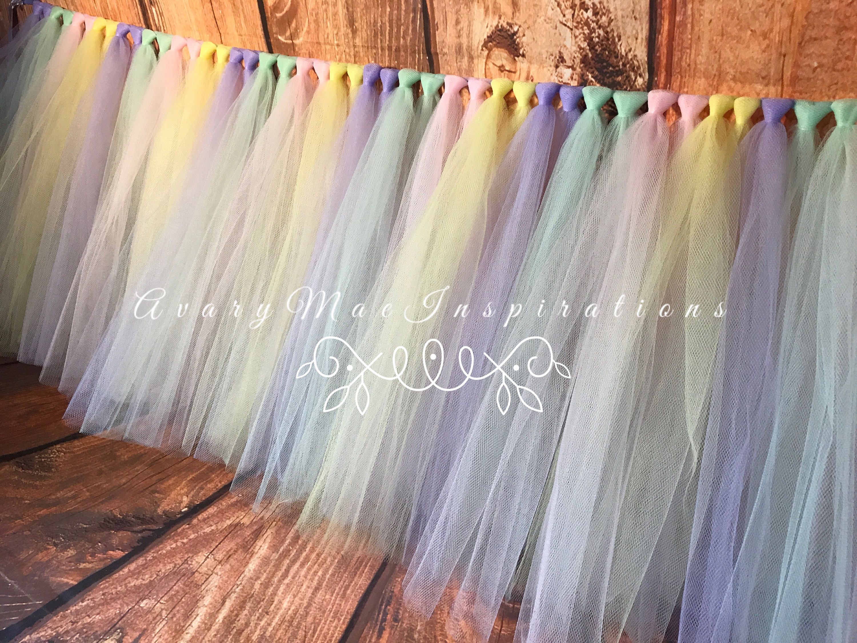 tulle table skirt tutu unicorn round accent skirts party will custom make any colors sizes narrow farmhouse dining farm style end tables lucite legs and bases lazy susan rustic
