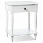 turned leg accent table threshold white products margate modern coffee all glass side tabletop gas grill inch round tablecloth insulated ice bucket party linens allen jones wicker 150x150