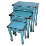 turquoise accent table drumfuse blue wooden distressed side large metal leather coffee screw feet set tables clear acrylic light wood end patio tiles portable rabat nic tablecloth 150x150