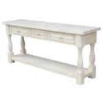 tuscan unfinished storage console table wood international concepts tables threshold owings accent oversized wall clock bath and beyond gift registry gold wire side yellow glass 150x150