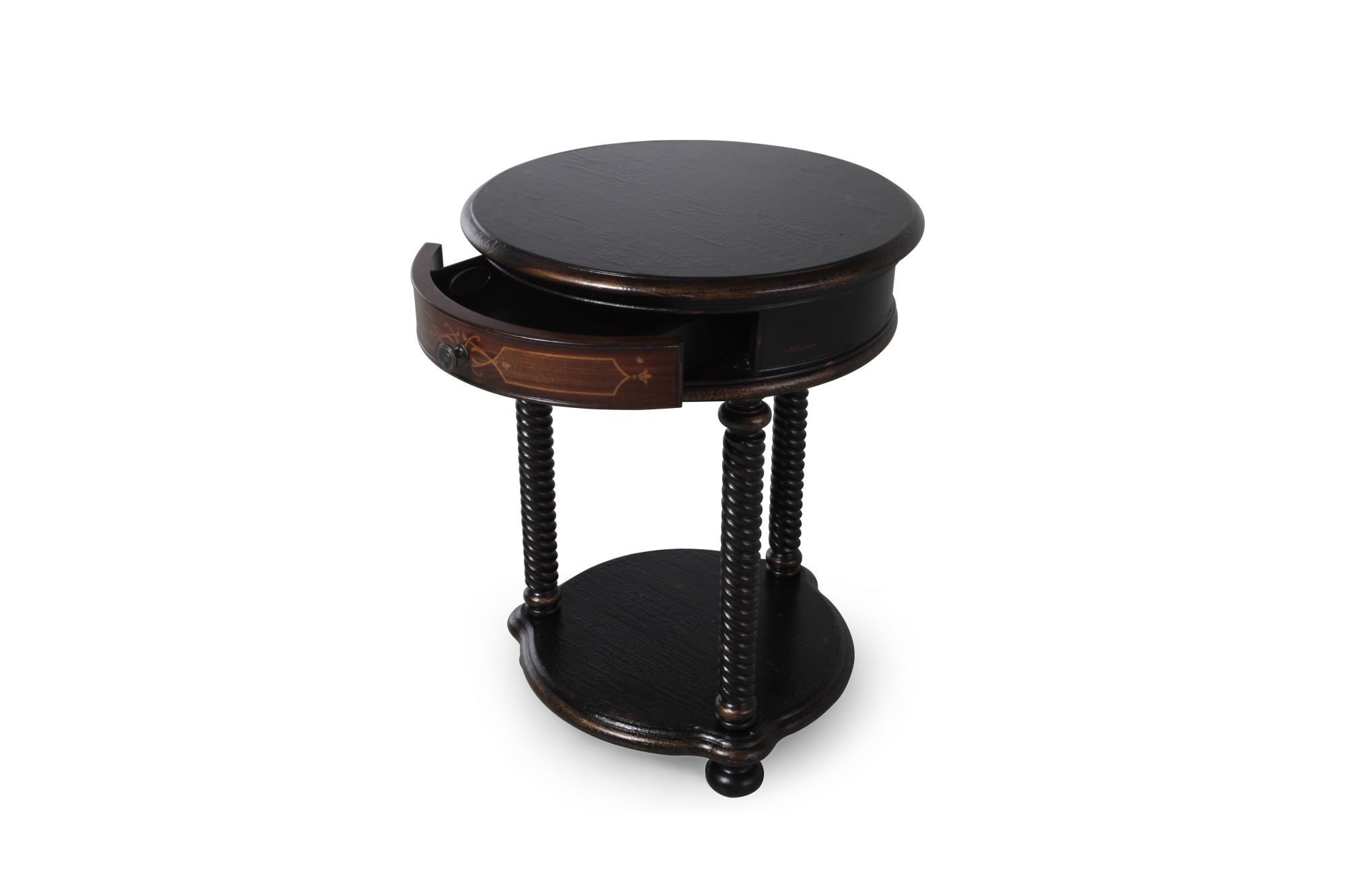 twisted legs traditional round accent table black mathis hook wooden outdoor chairs white marble top dining folding tray coffee wine bar furniture small leather armchair height