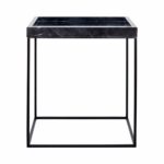 two end tables probably super best metal tray table modern designer black marble side steel base this with oak filing cabinet breadboard half round accent pier one imports couch 150x150