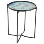 uma enterprises inc accent furniture metal glass table products color furnituremetal inch round tablecloth small wicker chair nightstand united ocean themed chandelier modern gold 150x150