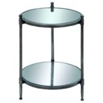 uma enterprises inc accent furniture metal mirror products color end table with small round coffee ikea meyda tiffany lighting clear acrylic and sets aluminum tall square funky 150x150
