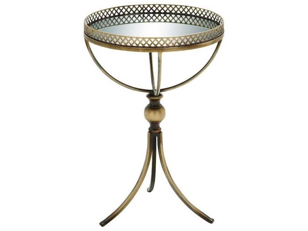 uma enterprises inc accent furniture metal mirror tray table products color furnituremetal pottery barn surveyor floor lamp gold shelves wood drum outdoor dining clearance target