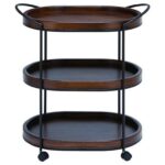 uma enterprises inc accent furniture metal wood tier bar cart products color tiered table furnituremetal nook plus cymbal stand modern legs folding black wrought iron patio end 150x150