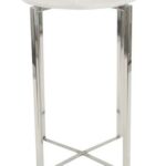 uma white silver stainless steel marble accent table nordstrom rack threshold gold side contemporary coffee tables toronto tiffany lily lamp dark farmhouse small wicker chair red 150x150