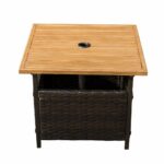 umbrella coffee table find outdoor side hole get quotations wicker stand garden patio tea with rustic round end weatherproof furniture windham accent cabinet drawer deep console 150x150