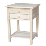 unfinished end tables accent the international concepts storage drum table lamp with drawer pool patio furniture piece nest small plastic garden side console desk tiffany shades 150x150