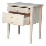 unfinished solid parawood drawer accent table free shipping today valley city furniture patio mississauga skinny runner painted console antique tiffany lamps small decorative 150x150