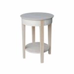 unfinished solid parawood philips accent table free shipping wood today entrance piece pub set side chairs white end pier one imports dining room sets bar height bohemian coffee 150x150
