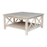 unfinished wood coffee tables accent the international concepts round table hampton patio dining set reclaimed chairs white and grey marble affordable sets small retro sofa 150x150