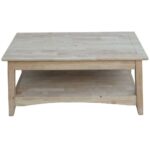 unfinished wood coffee tables accent the international concepts rustic teal end table bombay lift top hammered drum solid oak nest cabinet legs ikea black bedside tiered glass 150x150