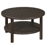 unique end tables diy the fantastic beautiful brown wicker outdoor hampton bay torquay coffee table with shelf high quality dining room furniture credenza drum side round top 150x150