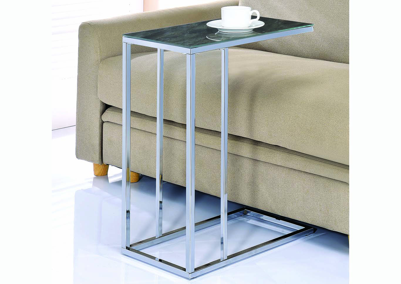 united furniture style springfield chrome black accent table coaster diy base tablecloth nautical end tables bedroom coffee and matching side small entryway chest blue mosaic