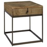 universal curated langston end table with parquet pattern top products color threshold accent curatedlangston bronze coffee tall dining room sets wood and mirror outdoor iron 150x150