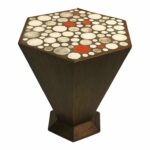 unusual tile accent table with beautiful colored high end tables mixed material zinc coffee west elm bedroom ideas garden chairs set modern light wood hampton bay spring haven 150x150