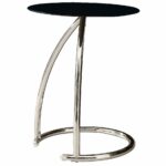 upc black chrome metal accent table upcitemdb round product for monarch specialties glass top vintage tiffany lamps waterproof outdoor chair covers small leaf silver occasional 150x150