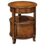upc coast greenlee brown round cabinet treasure trove accent end table product for with drawer christopher knight college dorm stuff gold metal lamp ashley furniture pub half moon 150x150