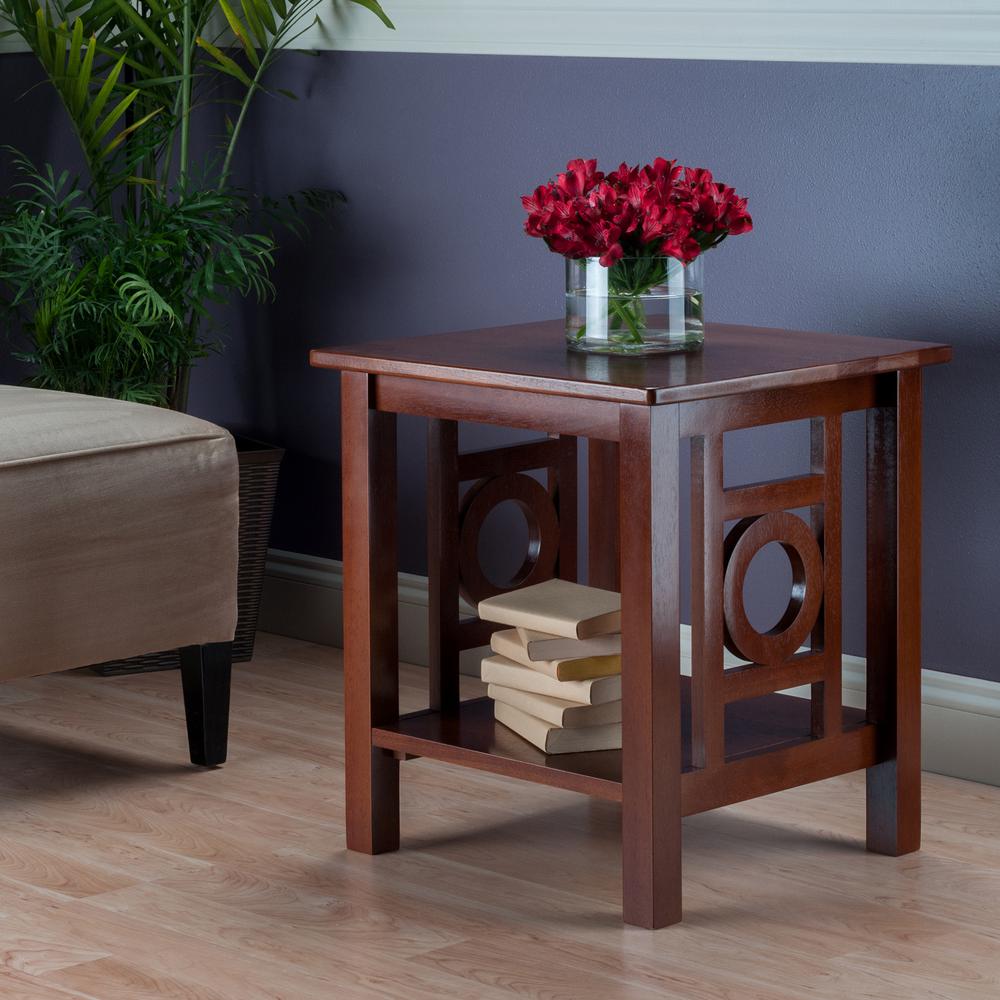 upc winsome ollie end table brown oth upcitemdb walnut wood tables accent product for trading red dining chairs contemporary home decor ikea patio tiny lamp battery operated