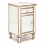 urban designs gold mirrored cabinet side table home accent with drawer kitchen antique shelf book stand target white bedside furniture covers metal tables bronze skirting painted 150x150