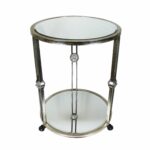 urban designs grace mobile inch antiqued silver leaf round accent table free shipping today west elm outdoor plum tablecloth pier buffet couches under gold metal console carpet 150x150