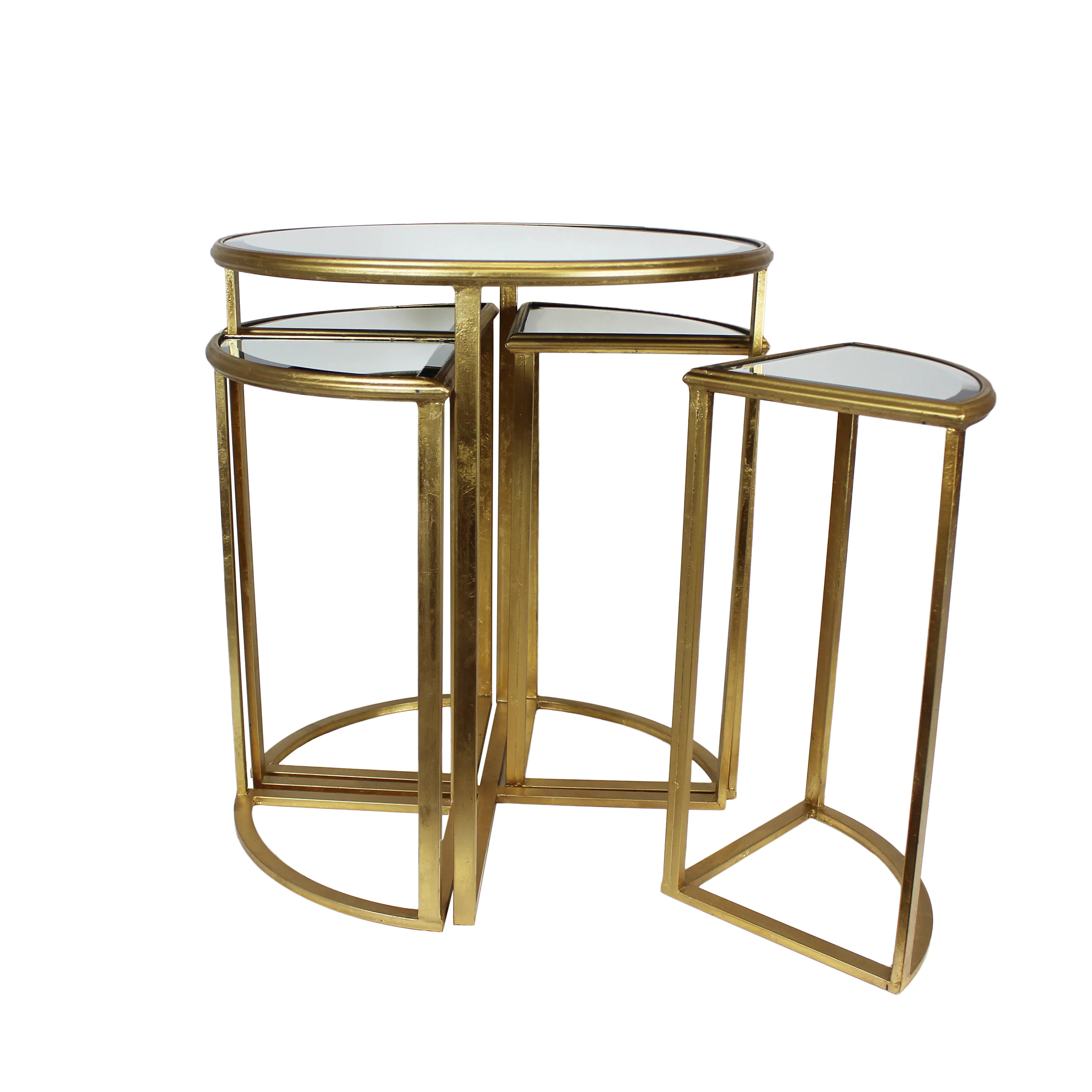 urban designs round gold mirror nesting accent table set free shipping today dining chair design decor metal drum black solid wood coffee corner linen napkins patio side tray end