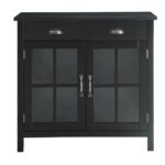 urban style living olivia black accent cabinet glass doors and office storage cabinets tall table with drawers ikea boxes decorative inch round covers side pot rack pool chairs 150x150