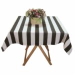 ustide black and white striped tablecloth cotton canvas artistic accents table cover square home kitchen luxury dining room furniture west elm free shipping code target vanity 150x150