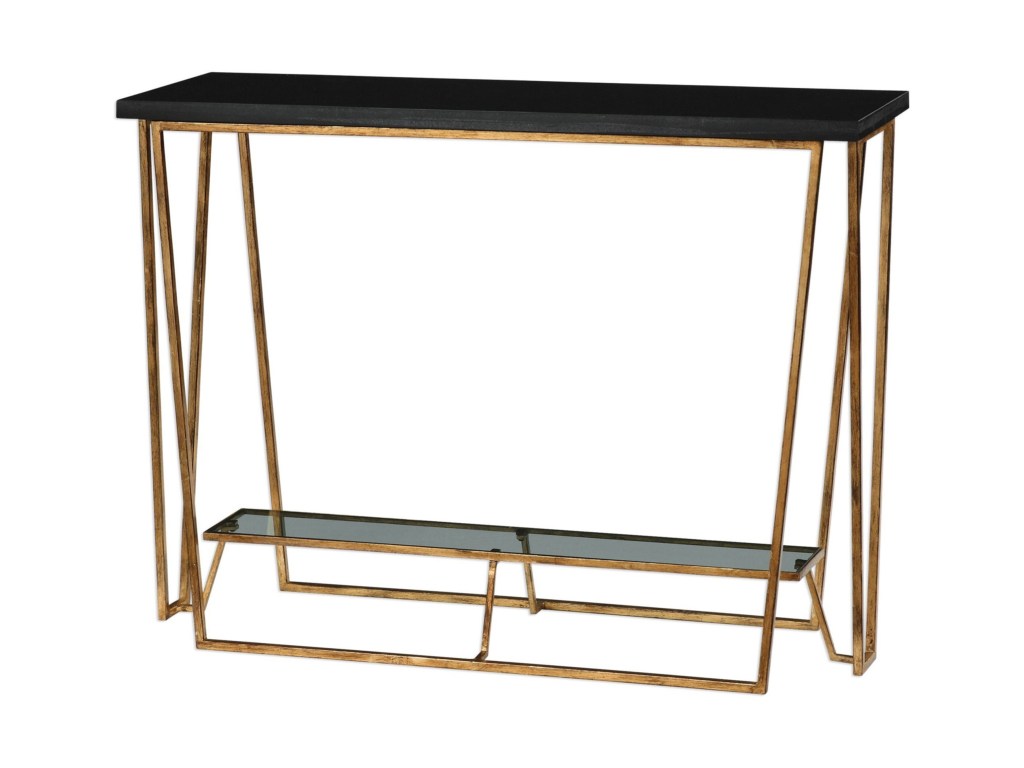 uttermost accent furniture agnes black granite console table products color montrez gold furnitureagnes door threshold seal lucite coffee pier one outdoor pillows brass with glass