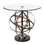 uttermost accent furniture colman sphere table dream home products color laton mirrored furniturecolman small glass lamp metal hairpin legs black marble dining room made usa 150x150