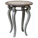 uttermost accent furniture mariah round gray table products color furnituremariah modern mirrored coffee antique pedestal end target dining fall tablecloth laton mosaic outdoor 150x150