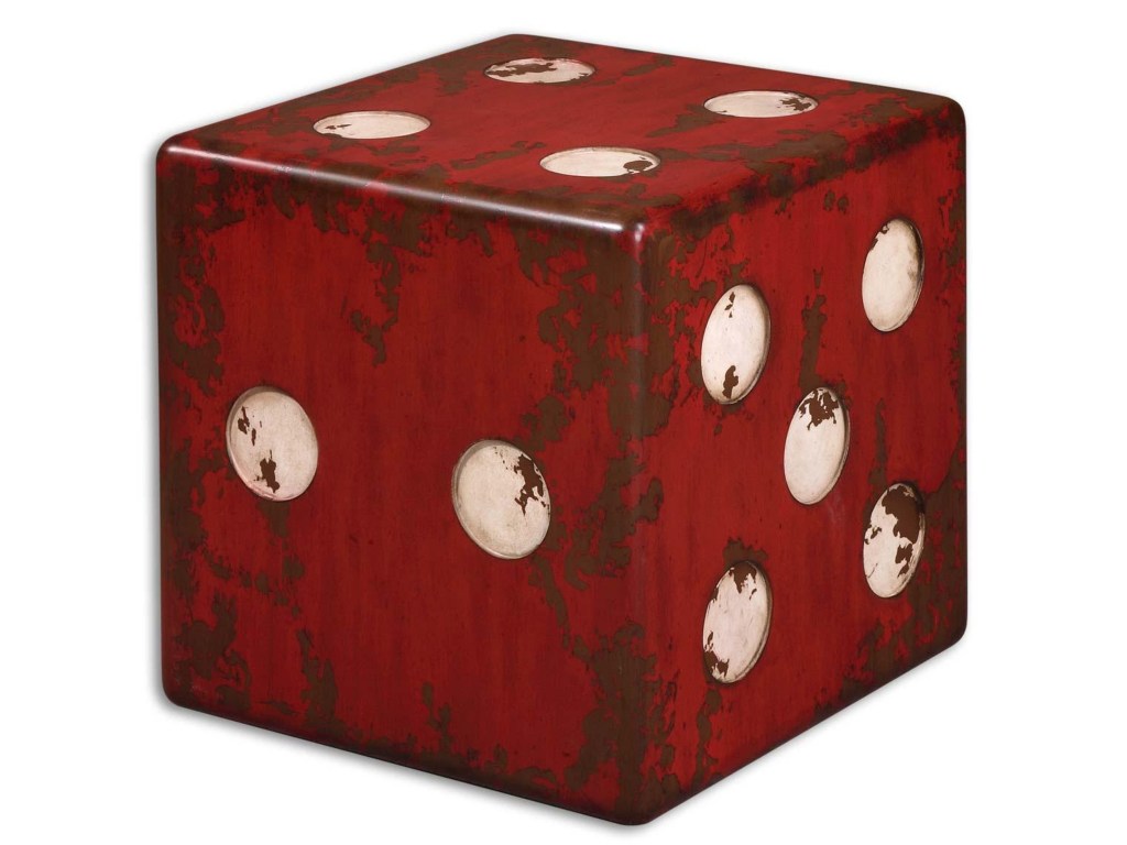 uttermost accent furniture occasional tables dice red products color table corner tablesdice uma inch wooden legs brass lamps for living room crystal nightstand black metal